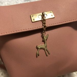 Pastel Pink CrossBody Messenger Shoulder Bag